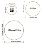 Elevate Your Space: Modern Round Rug, Soft, Anti-Slip, Washable - Image 4
