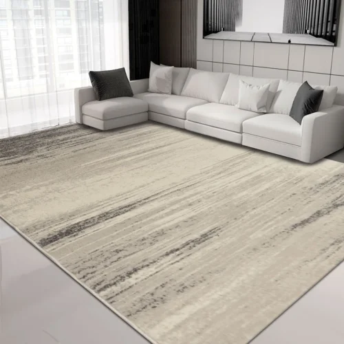 Washable Modern Geometric Rug: Anti-Slip & Custom Fit Style!