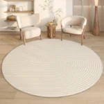 Elevate Your Space: Modern Round Rug, Soft, Anti-Slip, Washable