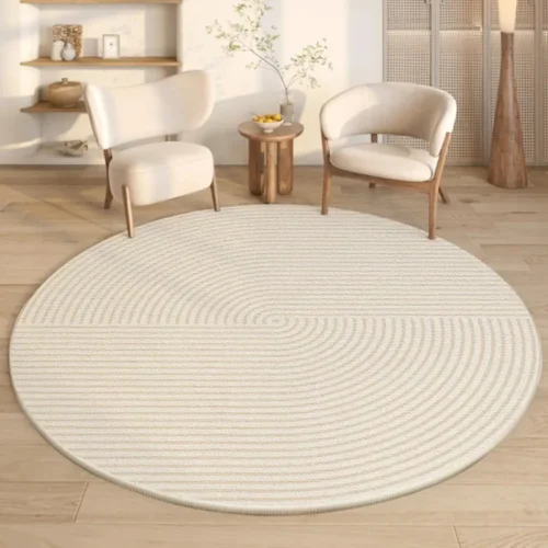 Elevate Your Space: Modern Round Rug, Soft, Anti-Slip, Washable