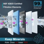 ALTHY U200PRO Kitchen Under Sink Drinking Water Filter Purifier With Faucet Reduces Bacteria, Metal,Lead, Chlorine and Odor - Image 4