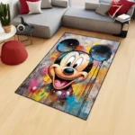 Mickey Mouse Rug Colourful Mickey Mouse Rug Modern Kids Room RugMinnie Mouse Rug Soft Gift Rug NonSlip Nursery Rugs Area Rug - Image 2