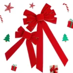 Festive Non-Woven Christmas Bows for Holiday Decor - Image 5