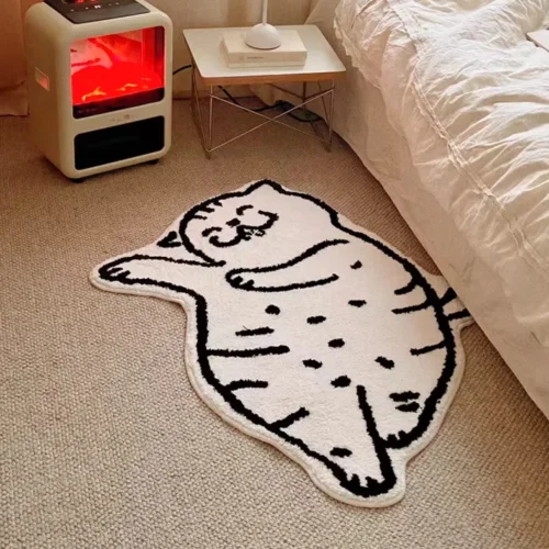 Luxurious Soft Animal Mat: Washable, Anti-Slip Home Decor