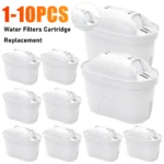 1-10PCS Water Filters Cartridge Reducing Limescale Chlorine Impurities Purifier Activate Carbon Water Filter for Kitchen