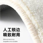 Tailored Modern Oval Rug: Crystal Velvet, Striped, Washable Comfort - Image 6