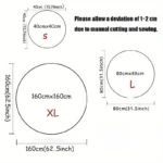 Vibrant Anti-Slip Round Carpet for Home & Travel Comfort - Image 6