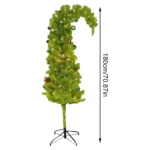 Pre-Lit 5.9 ft Christmas Tree with Metal Base for Festive Cheer - Image 3