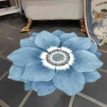 Nordic Style Living Room Decoration Flower Shape Carpet Home Non-slip Mat Luxury Rugs for Bedroom Large Area Round Cloakroom Rug - Image 2