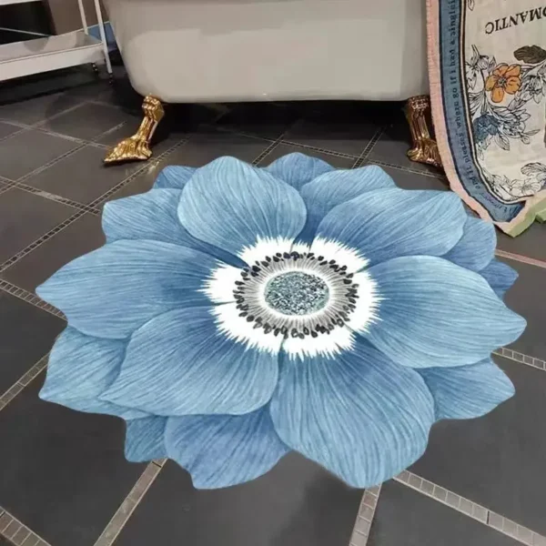 Nordic Style Living Room Decoration Flower Shape Carpet Home Non-slip Mat Luxury Rugs for Bedroom Large Area Round Cloakroom Rug