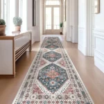VIKAMA Boho Persian Flannel Carpet Kitchen Floor Mat Hallway Rug Sofa Cushion Bedside Rug Carpet For Live Room Long Rug Home