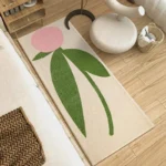 Flower Bedroom Bedside Carpet Runner Rug Long Carpets Soft Fluffy Floor Mats Flowers Cute Sweet Girl Home Decoration Rugs - Image 3