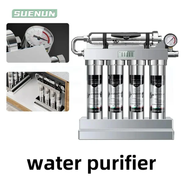 Kitchen Water Filter Drinking Water Ultrafiltration Water Purifier Reverse osmosis Stainless Steel Tap Water Filter Direct Drink