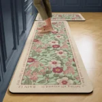 Carpet for Kitchen Floor Mat Pvc Leather Waterproof Non-slip Foot Mats Oil-proof Long Rug Spring Flower Home Decoration Rugs - Image 3