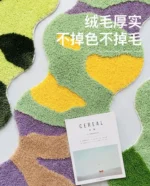 Modern Geometric Acrylic Runner: Soft, Washable, Non-Slip Mat - Image 5