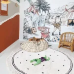 White Fluffy Carpet For Living Room Hairy Nursery Play Mat For Children Soft White Foot Mat Dot Plush Bedroom Rug With Tasselsl - Image 2