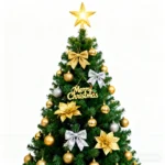 3 m Christmas Tree Decoration Set - Elegant Green Gold Ornaments - Image 3