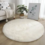 Supreme Softness! Chic Round Plush Rug for Modern Living