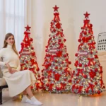 Luminous PVC Flocked Christmas Tree - Stunning Holiday Decor - Image 5