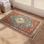 VIKAMA American Persian Machine Washable Carpet Low Pile Soft Non-Slip Welcome Doormat Home Decor Bathroom Kitchen Rug - Image 3
