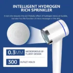 Anti-aging Hydrogen Enriched Water Showerhead Bath Shower Faucets Showers PSE/PEM Molecular Hydrogen Shower Head Filter - Image 3