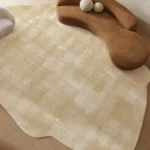 Modern Irregular Geometric Rug: Soft, Washable Living Room Style - Image 4