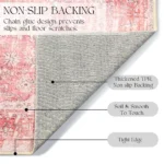 VIKAMA Floral Anti-Slip Carpet for Home & Travel Comfort - Image 5