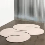 Elevate Your Space! Modern Geometric Oval Rug - Washable & Chic - Image 2