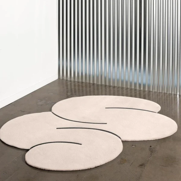 Elevate Your Space! Modern Geometric Oval Rug - Washable & Chic