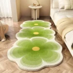 VIKAMA Soft Warm Bedside Floor Mat Long Mat Rug For Bedroom Washable Waterproof Carpet For Live Room Sofa Carpet Home Decoration