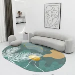 Your Custom Nordic Oval Rug! Modern Geometric Washable Design. - Image 2