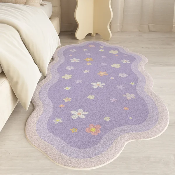 Dreamy Floral Pastoral Rug! Soft, Washable & Custom Fit.
