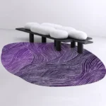 Modern Geometric Irregular Rug: Washable & Stylish Home Decor